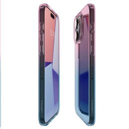 Spigen Liquid Crystal dėklas iPhone 15 Pro - rožinė ir mėlyna