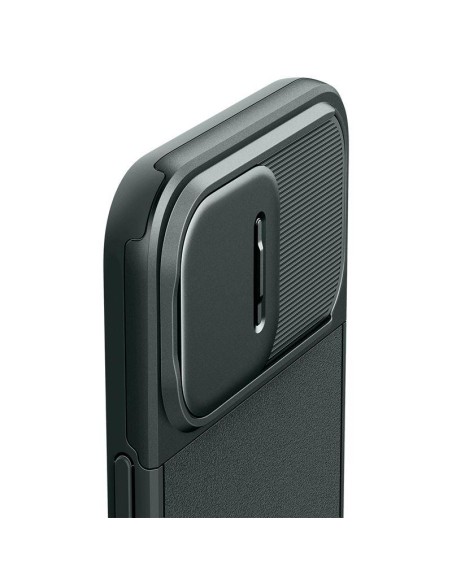 Spigen Optik Armor Mag dėklas su MagSafe iPhone 15 Pro - tamsiai žalias