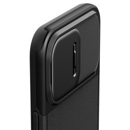 Spigen Optik Armor Mag dėklas su MagSafe, skirtas iPhone 15 Pro Max - juodas