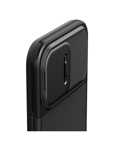 Spigen Optik Armor Mag dėklas su MagSafe, skirtas iPhone 15 Pro Max - juodas Spigen Optik Armor Mag dėklas su MagSafe, skirtas iPhone 15 Pro Max - juodas