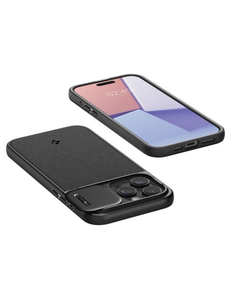 Spigen Optik Armor Mag dėklas su MagSafe, skirtas iPhone 15 Pro Max - juodas Spigen Optik Armor Mag dėklas su MagSafe, skirtas iPhone 15 Pro Max - juodas