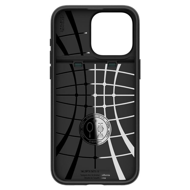 Spigen Slim Armor CS dėklas iPhone 15 Pro - tamsiai žalias Spigen Slim Armor CS dėklas iPhone 15 Pro - tamsiai žalias