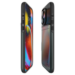 Spigen Slim Armor CS dėklas iPhone 15 Pro - tamsiai žalias