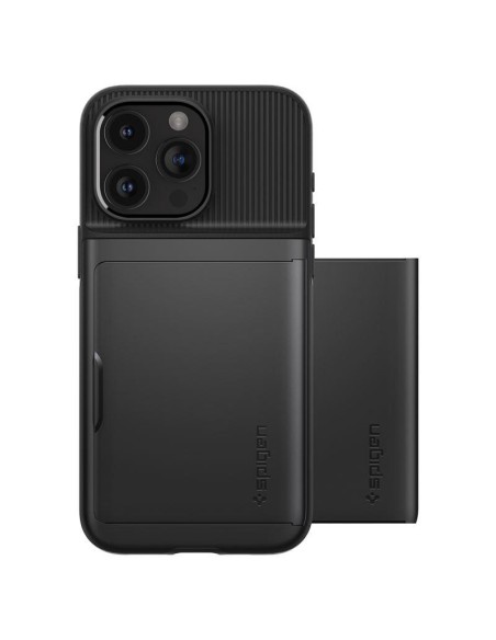 Spigen Slim Armor CS dėklas iPhone 15 Pro Max - juodas Spigen Slim Armor CS dėklas iPhone 15 Pro Max - juodas