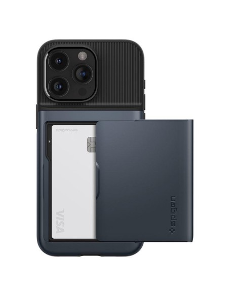 Spigen Slim Armor CS dėklas iPhone 15 Pro - mėlynas Spigen Slim Armor CS dėklas iPhone 15 Pro - mėlynas