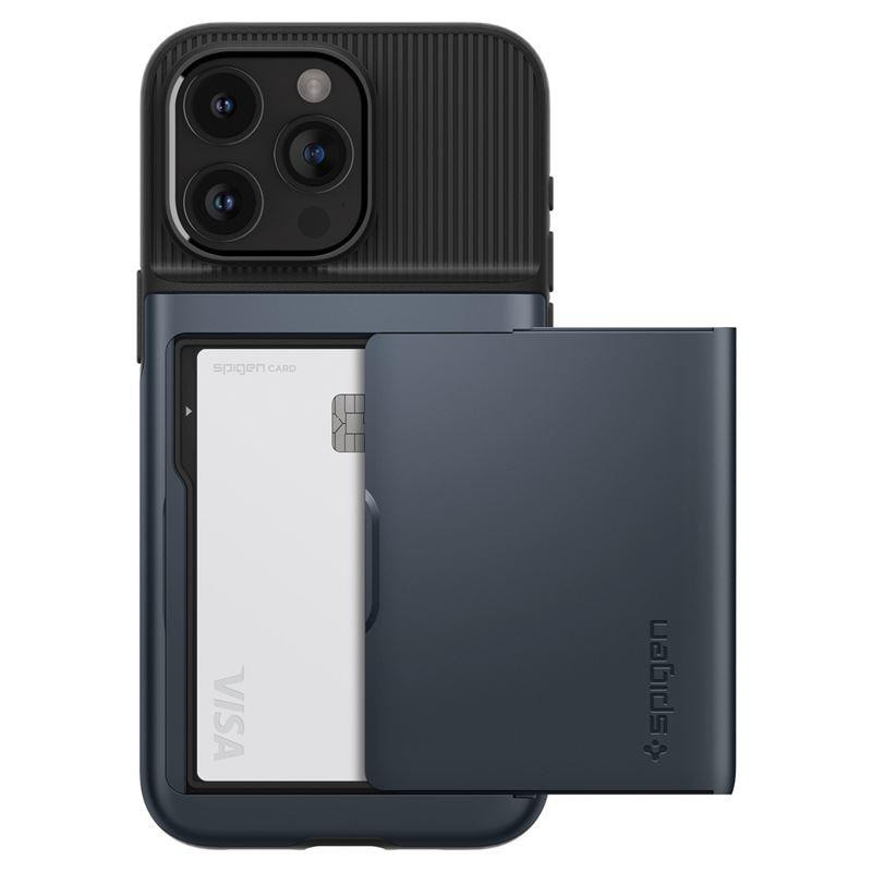 Spigen Slim Armor CS dėklas iPhone 15 Pro Max - mėlynas