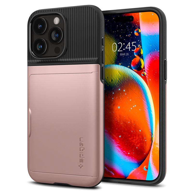 Spigen Slim Armor CS dėklas iPhone 15 Pro - rožinis