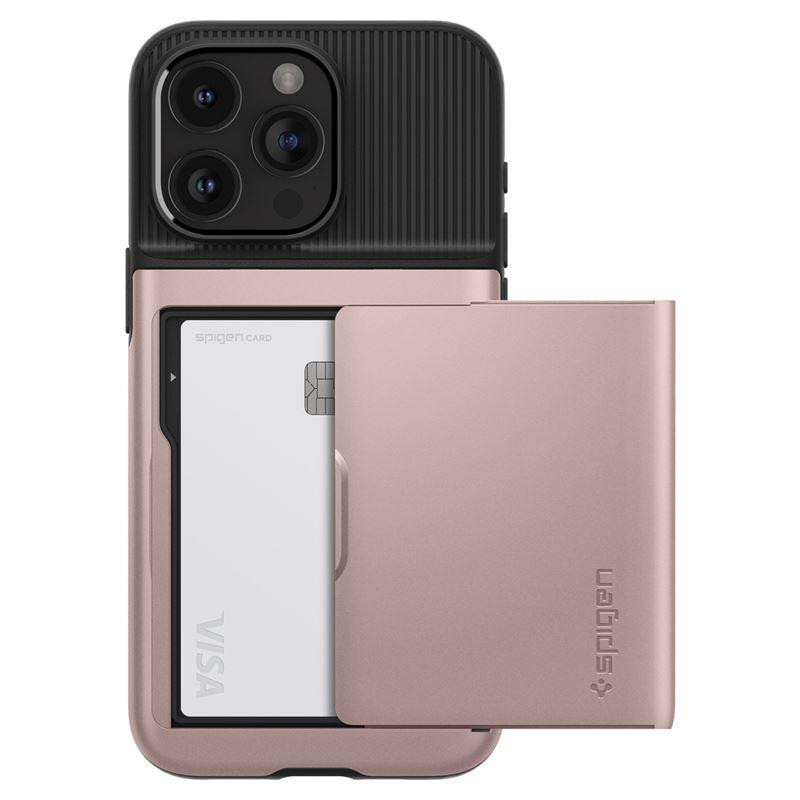 Spigen Slim Armor CS dėklas iPhone 15 Pro Max - rožinis