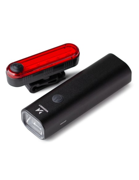 Wozinsky WSBLB1 priekinis ir galinis USB-C dviračio žibintų komplektas - juodas Wozinsky WSBLB1 priekinis ir galinis USB-C dviračio žibintų komplektas - juodas