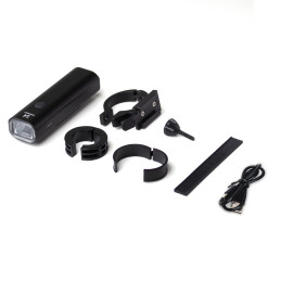 Wozinsky WSBLB1 priekinis ir galinis USB-C dviračio žibintų komplektas - juodas