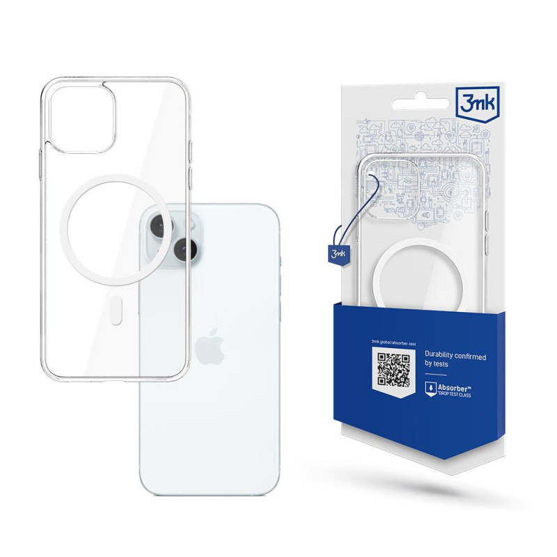 3mk Mag Case su MagSafe iPhone 15 Plus - skaidrus 3mk Mag Case su MagSafe iPhone 15 Plus - skaidrus