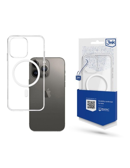 3mk Mag Case su MagSafe, skirtas iPhone 15 Pro Max - skaidrus