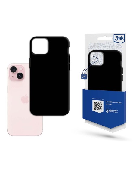 3mk matinis dėklas iPhone 15 - juodas 3mk matinis dėklas iPhone 15 - juodas