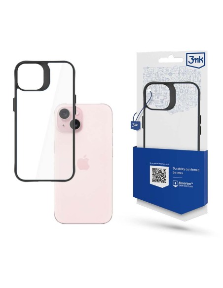 3mk Satin Armor Case+ dėklas iPhone 15 - skaidrus 3mk Satin Armor Case+ dėklas iPhone 15 - skaidrus