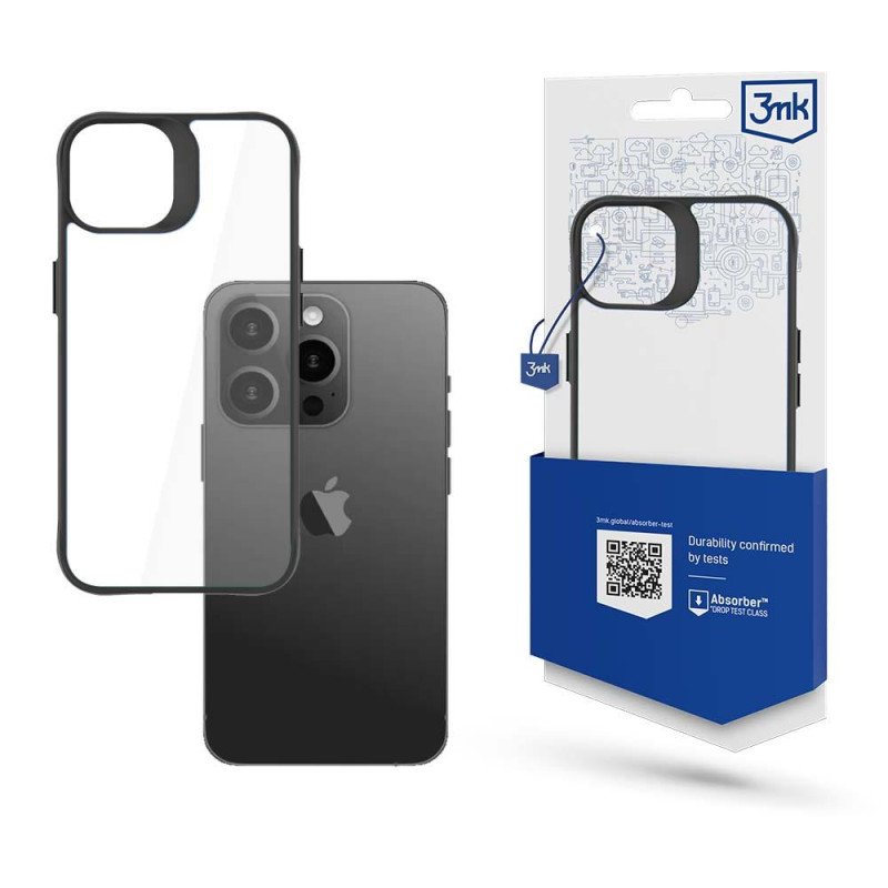 3mk Satin Armor Case+ dėklas, skirtas iPhone 15 Pro - skaidrus