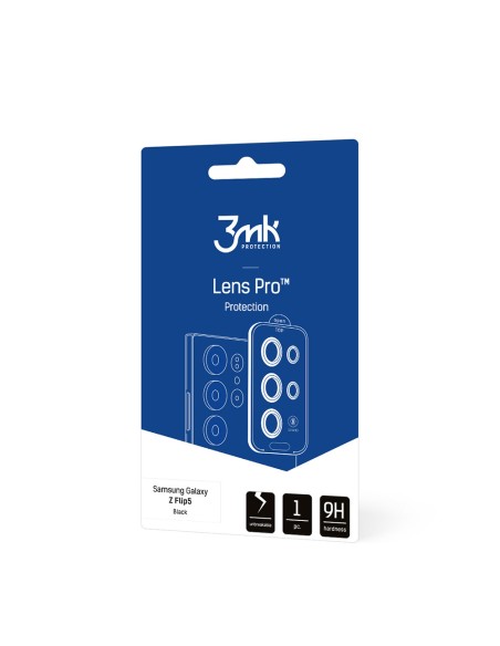 3mk Lens Protection Pro fotoaparato dangtelis, skirtas Samsung Galaxy Z Flip 5 – juodas 3mk Lens Protection Pro fotoaparato dangtelis, skirtas Samsung Galaxy Z Flip 5 – juodas