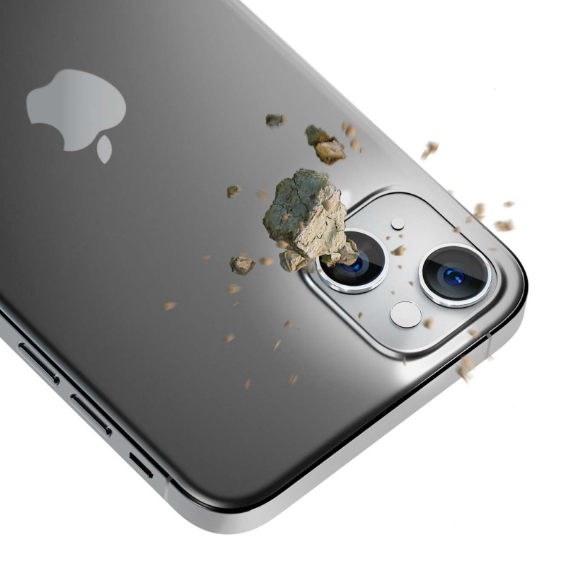 3mk Lens Protection Pro fotoaparato dangtelis, skirtas iPhone 15 Plus – sidabrinis