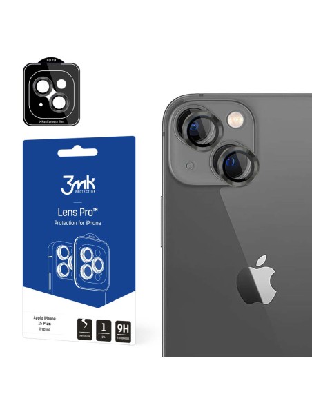 3mk Lens Protection Pro kameros dangtelis skirtas iPhone 15 Plus – grafitas 3mk Lens Protection Pro kameros dangtelis skirtas iPhone 15 Plus – grafitas