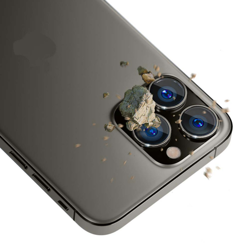 3mk Lens Protection Pro kameros dangtelis iPhone 15 Pro - grafitas
