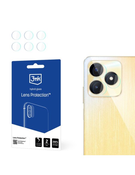 3mk Lens Protection™ hibridinis fotoaparato stiklas, skirtas Realme C53 3mk Lens Protection™ hibridinis fotoaparato stiklas, skirtas Realme C53