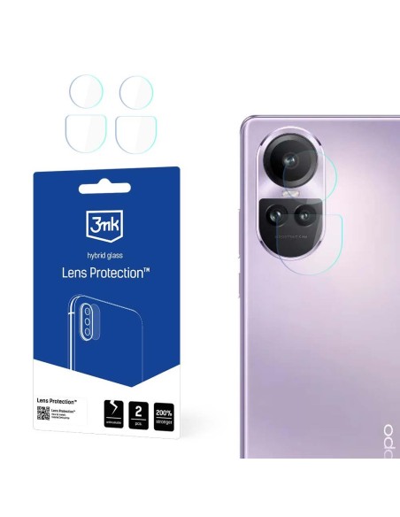 3mk Lens Protection™ hibridinis fotoaparato stiklas, skirtas Oppo Reno 10 (CPH2531)/ Pro 3mk Lens Protection™ hibridinis fotoaparato stiklas, skirtas Oppo Reno 10 (CPH2531)/ Pro