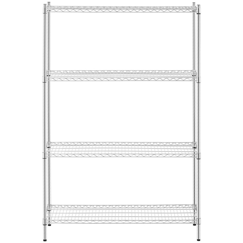 Chromuotos dirbtuvių lentynos su 4 ažūrinėmis lentynomis iki 1 t 1000 kg 120x45x180 cm