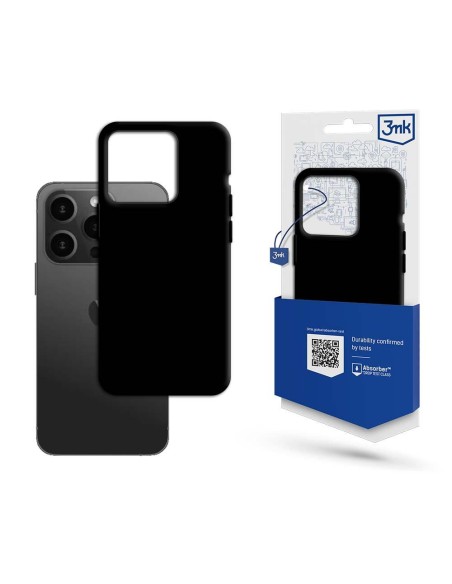 3mk matinis dėklas, skirtas iPhone 15 Pro Max – juodas 3mk matinis dėklas, skirtas iPhone 15 Pro Max – juodas