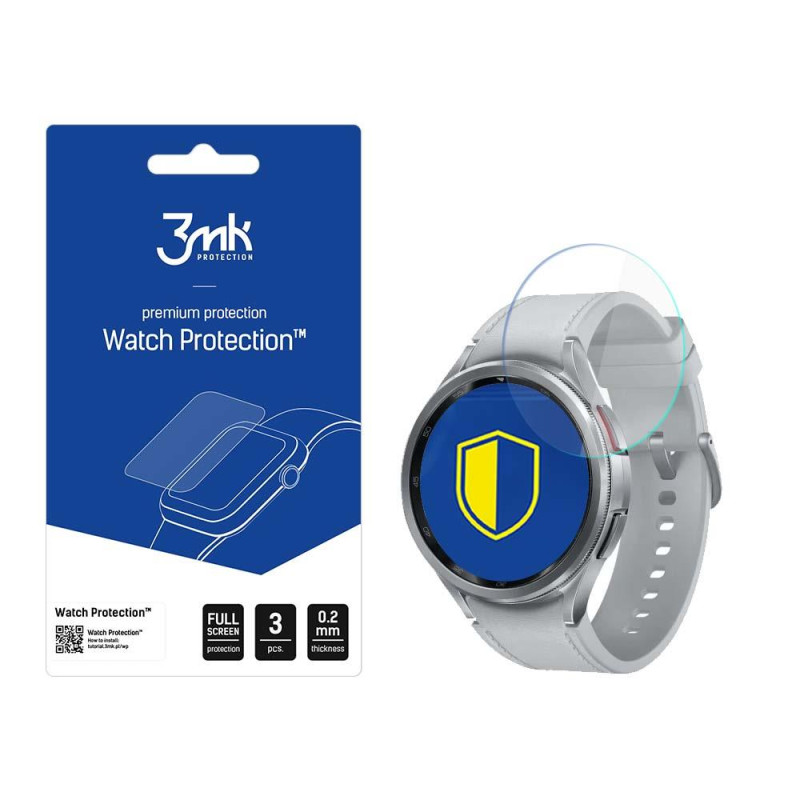 3mk Watch Protection™ v. FlexibleGlass Lite hibridinis stiklas ant Samsung Galaxy Watch 6 Classic 43 mm