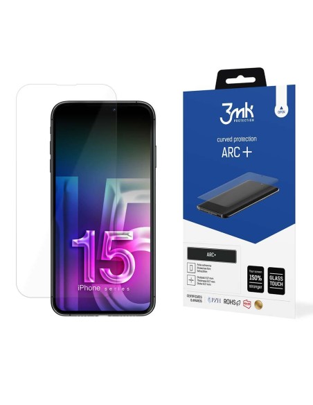 3mk ARC+ folija, skirta iPhone 15 Plus 3mk ARC+ folija, skirta iPhone 15 Plus