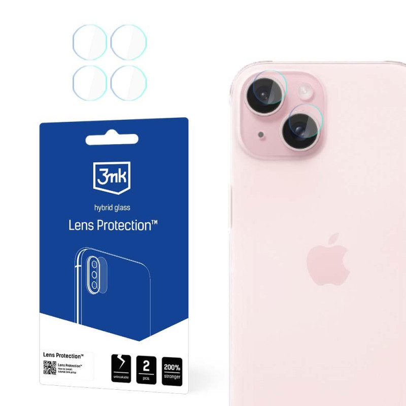 3mk Lens Protection™ hibridinis fotoaparato stiklas, skirtas iPhone 15 Plus 3mk Lens Protection™ hibridinis fotoaparato stiklas, skirtas iPhone 15 Plus