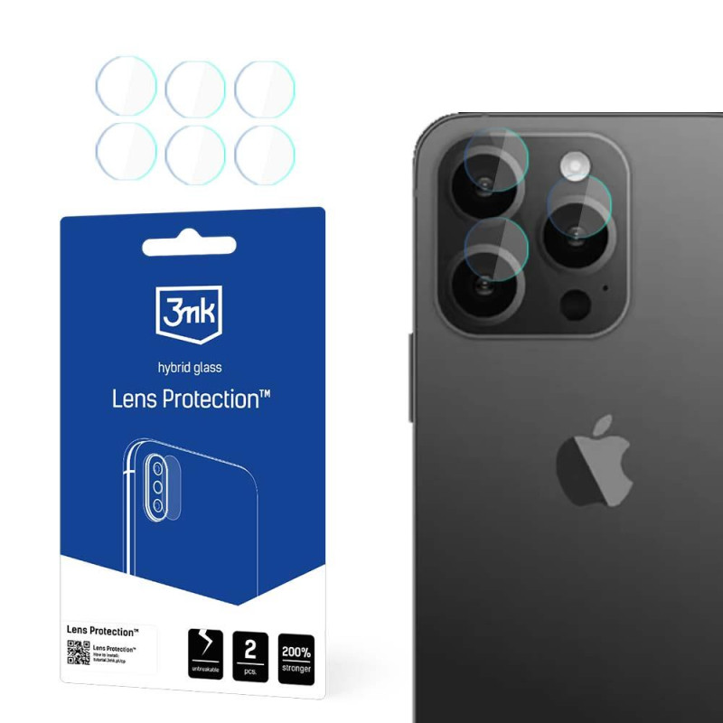 3mk Lens Protection™ hibridinis fotoaparato stiklas, skirtas iPhone 15 Pro Max 3mk Lens Protection™ hibridinis fotoaparato stiklas, skirtas iPhone 15 Pro Max