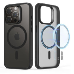 ESR Classic Hybrid Halolock Dėklas su MagSafe, skirtas iPhone 15 Pro – skaidrus ir juodas