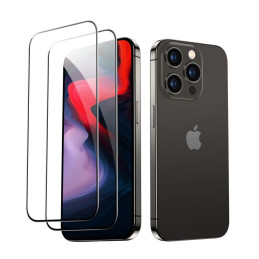 ESR grūdintas stiklas iPhone 15 Pro Max - juodas 2 vnt.