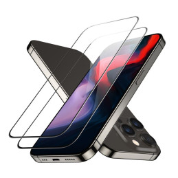 ESR grūdintas stiklas iPhone 15 Pro Max - juodas 2 vnt.