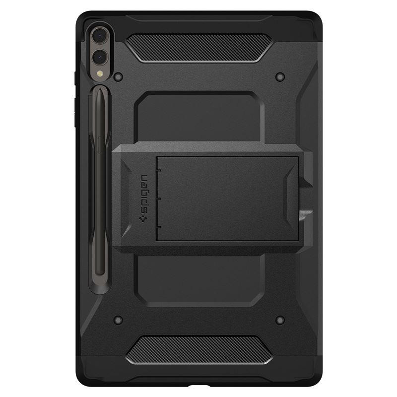 Spigen Tough Armor Pro dėklas, skirtas Samsung Galaxy Tab S9+ 12.4& 39 & 39 X810 / X816B – juodas