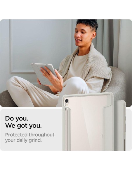 Spigen Ultra Hybrid Pro dėklas, skirtas Samsung Galaxy Tab S9 11& 39 & 39 X710 / X716B - pilkas Spigen Ultra Hybrid Pro dėklas, skirtas Samsung Galaxy Tab S9 11& 39 & 39 X710 / X716B - pilkas