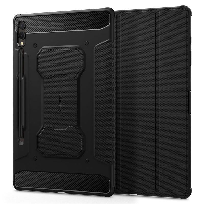 Spigen Rugged Armor Pro dėklas, skirtas Samsung Galaxy Tab S9+ 12.4& 39 & 39 X810 / X816B – juodas Spigen Rugged Armor Pro dėklas, skirtas Samsung Galaxy Tab S9+ 12.4& 39 & 39 X810 / X816B – juodas
