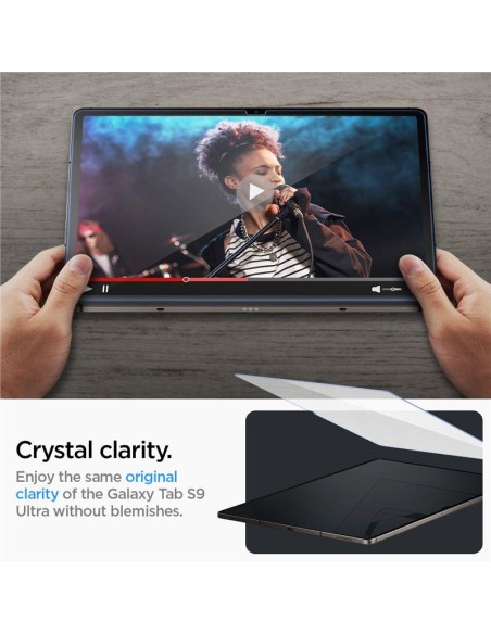 Spigen Glas.tR EZ Fit grūdintas stiklas, skirtas Samsung Galaxy Tab S9 Ultra 14,6& 39 & 39 X910 / X916B Spigen Glas.tR EZ Fit grūdintas stiklas, skirtas Samsung Galaxy Tab S9 Ultra 14,6& 39 & 39 X910 / X916B
