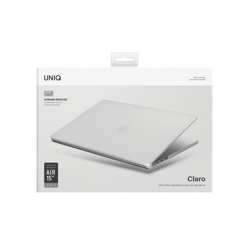 UNIQ Claro MacBook Air 15& 39 & 39 dėklas (2023) - skaidrus