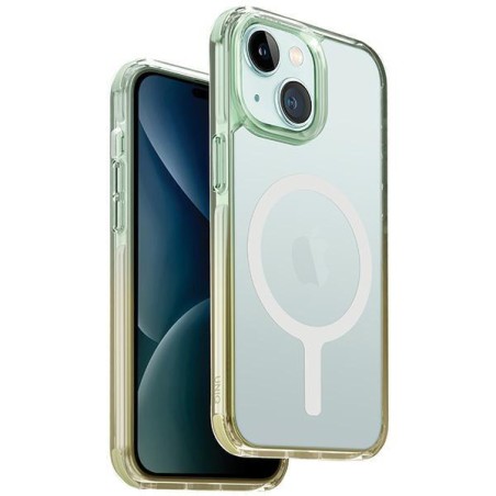 UNIQ Combat Duo Magclick įkrovimo dėklas, skirtas iPhone 15 - žalia ir geltona UNIQ Combat Duo Magclick įkrovimo dėklas, skirtas iPhone 15 - žalia ir geltona
