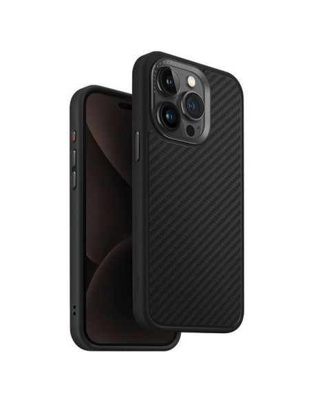 UNIQ Keva Magclick įkrovimo dėklas, skirtas iPhone 15 Pro Max - juodas UNIQ Keva Magclick įkrovimo dėklas, skirtas iPhone 15 Pro Max - juodas