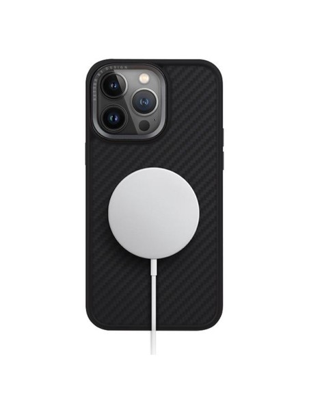 UNIQ Keva Magclick įkrovimo dėklas, skirtas iPhone 15 Pro Max - juodas UNIQ Keva Magclick įkrovimo dėklas, skirtas iPhone 15 Pro Max - juodas