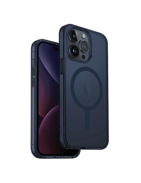 UNIQ LifePro Xtreme Magclick įkrovimo dėklas iPhone 15 Pro - tamsiai mėlynas