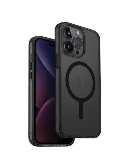 UNIQ LifePro Xtreme Magclick įkrovimo dėklas iPhone 15 Pro - juodas