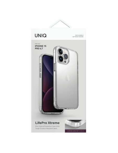 UNIQ LifePro Xtreme Magclick įkrovimo dėklas, skirtas iPhone 15 Pro Max - skaidrus UNIQ LifePro Xtreme Magclick įkrovimo dėklas, skirtas iPhone 15 Pro Max - skaidrus