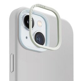 UNIQ Lino Hue Magclick įkrovimo dėklas iPhone 15 - šviesiai pilkas