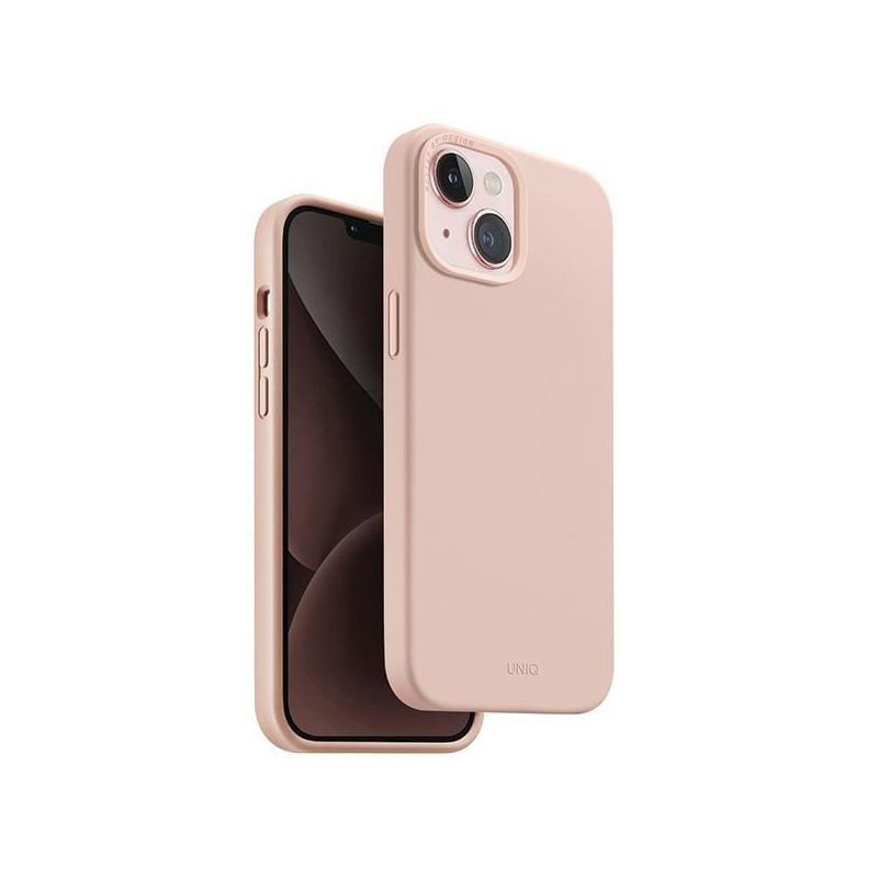 UNIQ Lino Hue Magclick įkrovimo dėklas iPhone 15 - rožinis UNIQ Lino Hue Magclick įkrovimo dėklas iPhone 15 - rožinis