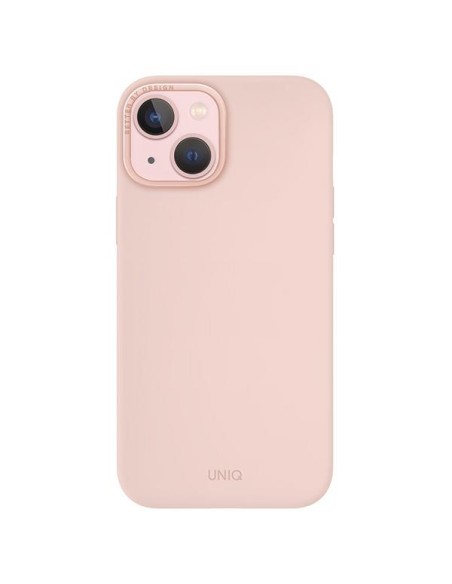 UNIQ Lino Hue Magclick įkrovimo dėklas iPhone 15 - rožinis