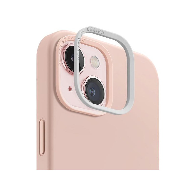 UNIQ Lino Hue Magclick įkrovimo dėklas iPhone 15 - rožinis