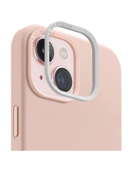 UNIQ Lino Hue Magclick įkrovimo dėklas iPhone 15 - rožinis